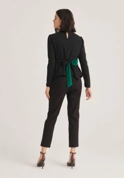 Paisie High Waist Slim Trousers - Black -Cheap Paisie Sales Store 0299a0085bf447e78a30884eba6ba9a2