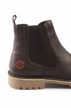 Lambretta Men's 'Lynx' Brown Leather Chelsea Boot -Cheap Paisie Sales Store 07771ba4a0534983995cc02cc59da6c0