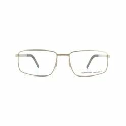 Porsche Design Rectangular Light Gold Mens Glasses Frames