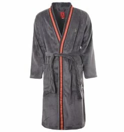 Luke 1977 The Saint Dressing Gown Robe - Charcoal