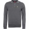 Luke 1977 Milk Tipped Knitted Long Sleeve Polo Shirt - Charcoal 1 Luke 1977 Milk Tipped Knitted Long Sleeve Polo Shirt - Charcoal -Cheap Paisie Sales Store 19fe0718c9a449b984d8227fe74ba811