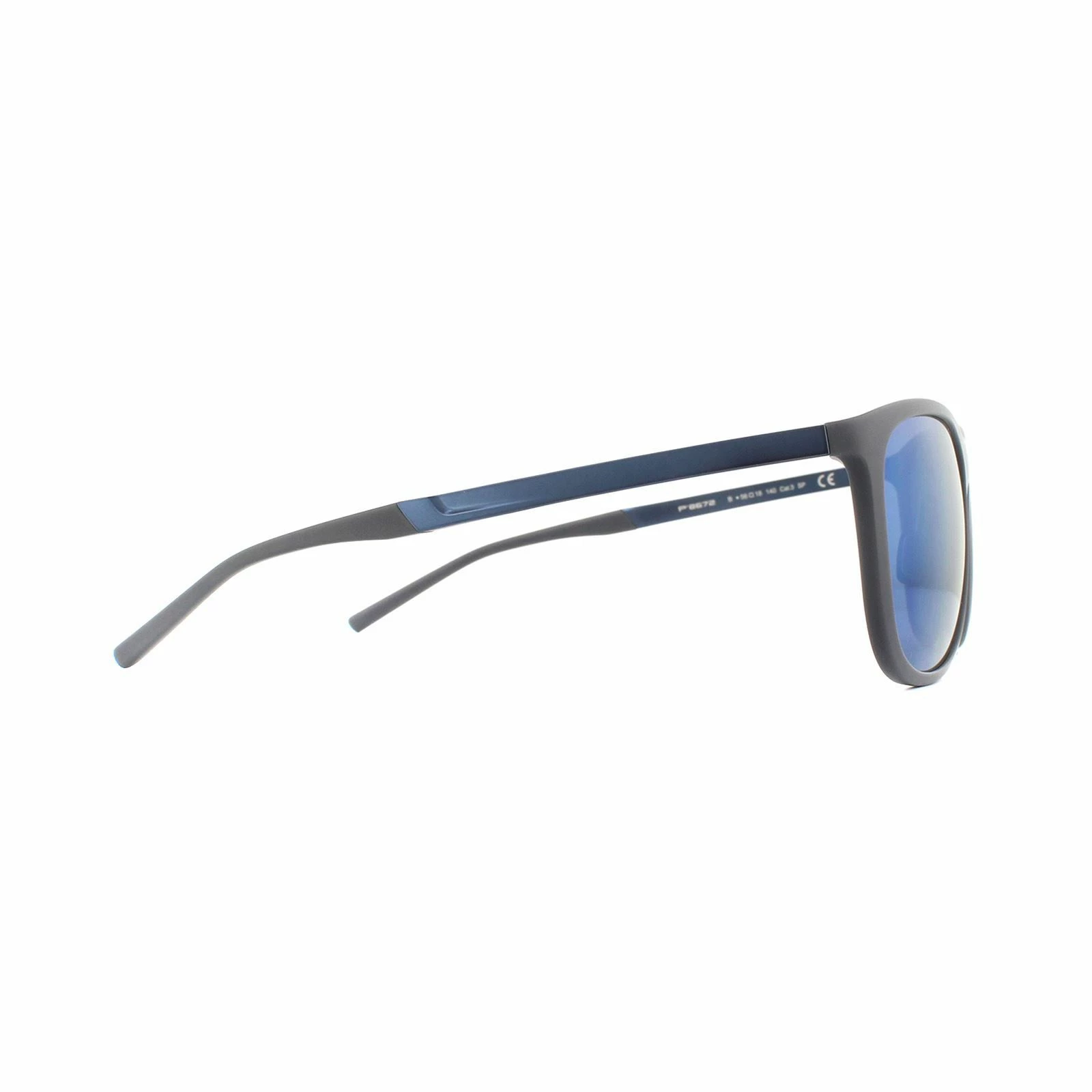Porsche Design Sunglasses P8672 B Matte Grey Blue Mirror 6 Porsche Design Sunglasses P8672 B Matte Grey Blue Mirror - Image 4