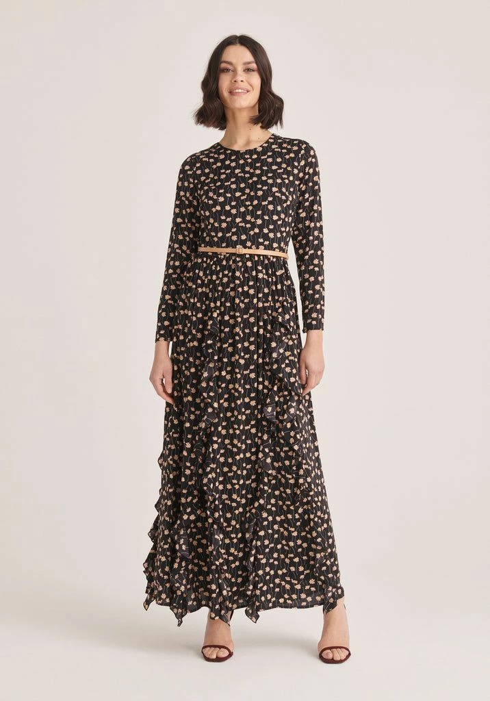 Paisie Floral Maxi Dress with Belt - Multicolour 3 Paisie Floral Maxi Dress with Belt - Multicolour