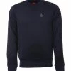 Luke 1977 Tricot Tape Logo Crew Neck Sweatshirt - Navy -Cheap Paisie Sales Store 27e74b1dd9344e4694d417fa7001a683
