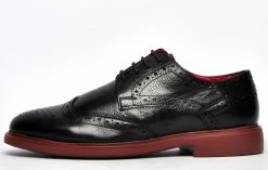 Lambretta Spencer Classic Leather Brogue Mens - Brown