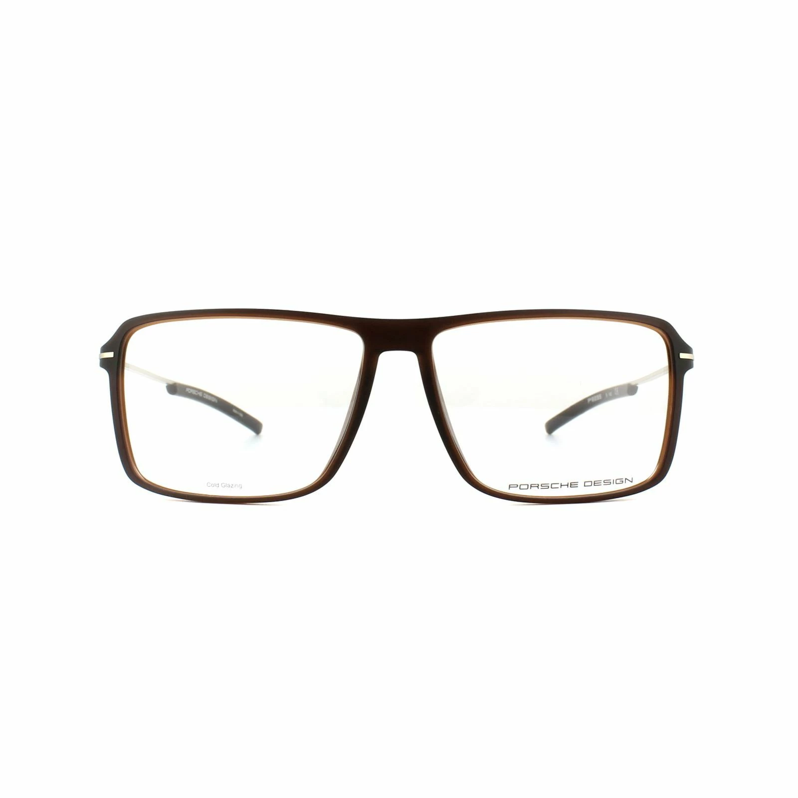 Porsche Design Rectangular Brown Mens Glasses Frames 3 Porsche Design Rectangular Brown Mens Glasses Frames