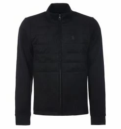 Luke 1977 Cromwell Quilted Front Jacket - Jet Black