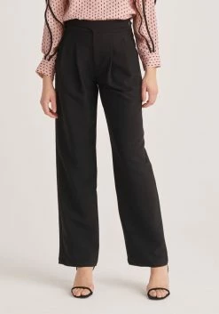 Paisie Straight Leg Trousers - Black