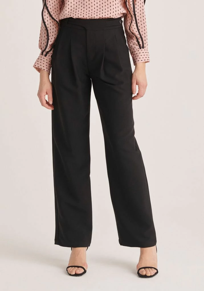 Paisie Straight Leg Trousers - Black 3 Paisie Straight Leg Trousers - Black