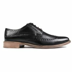 Lambretta Harvey Brogue Shoes - Black