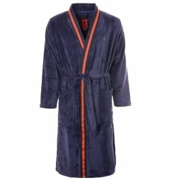 Luke 1977 The Saint Dressing Gown Robe - Navy