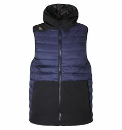 Luke 1977 Bubblas 2 Hooded Gilet - Navy