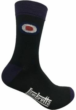 Lambretta Mens Cotton Rich Socks 3 Pairs in Black / Purple - Multicolour -Cheap Paisie Sales Store 670f0e99374b485c9bd9954afe5ad0ec