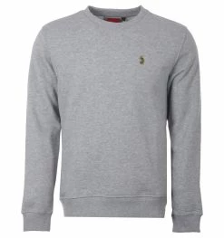 Luke 1977 The Runner Crew Neck Sweatshirt - Mid Marl Grey