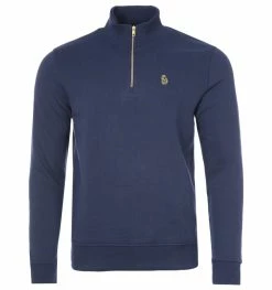 Luke 1977 Higgs Quarter Zip Sweatshirt - Navy