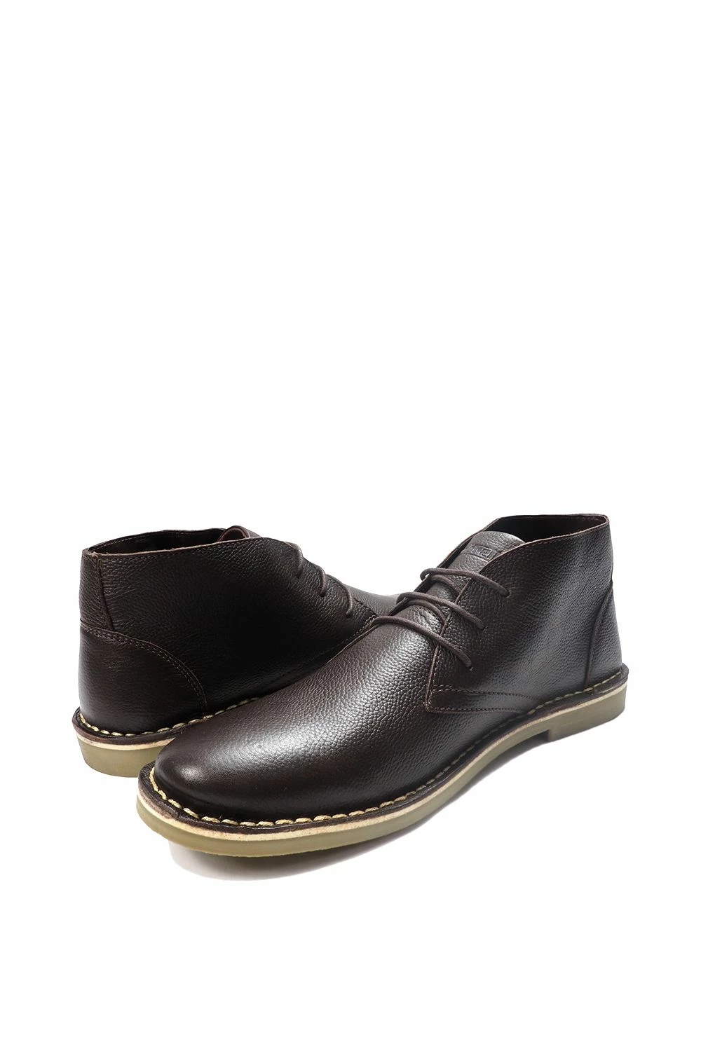 Lambretta Men's 'Chiswick Leather' Brown Desert Boot 5 Lambretta Men's 'Chiswick Leather' Brown Desert Boot - Image 3