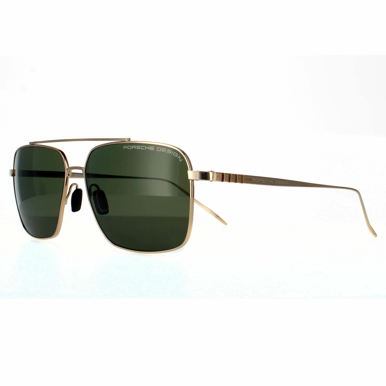 Porsche Design Aviator Unisex Gold Green Grey Polarized 90041091 4 Porsche Design Aviator Unisex Gold Green Grey Polarized 90041091 - Image 2