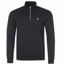 Luke 1977 Higgs Quarter Zip Sweatshirt - Black