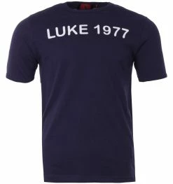 Luke 1977 Sandia Crew Neck T-Shirt - Navy