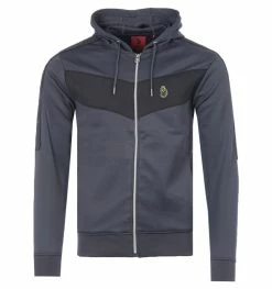 Luke 1977 Casa Estevez Zip Hooded Sweatshirt - Charcoal