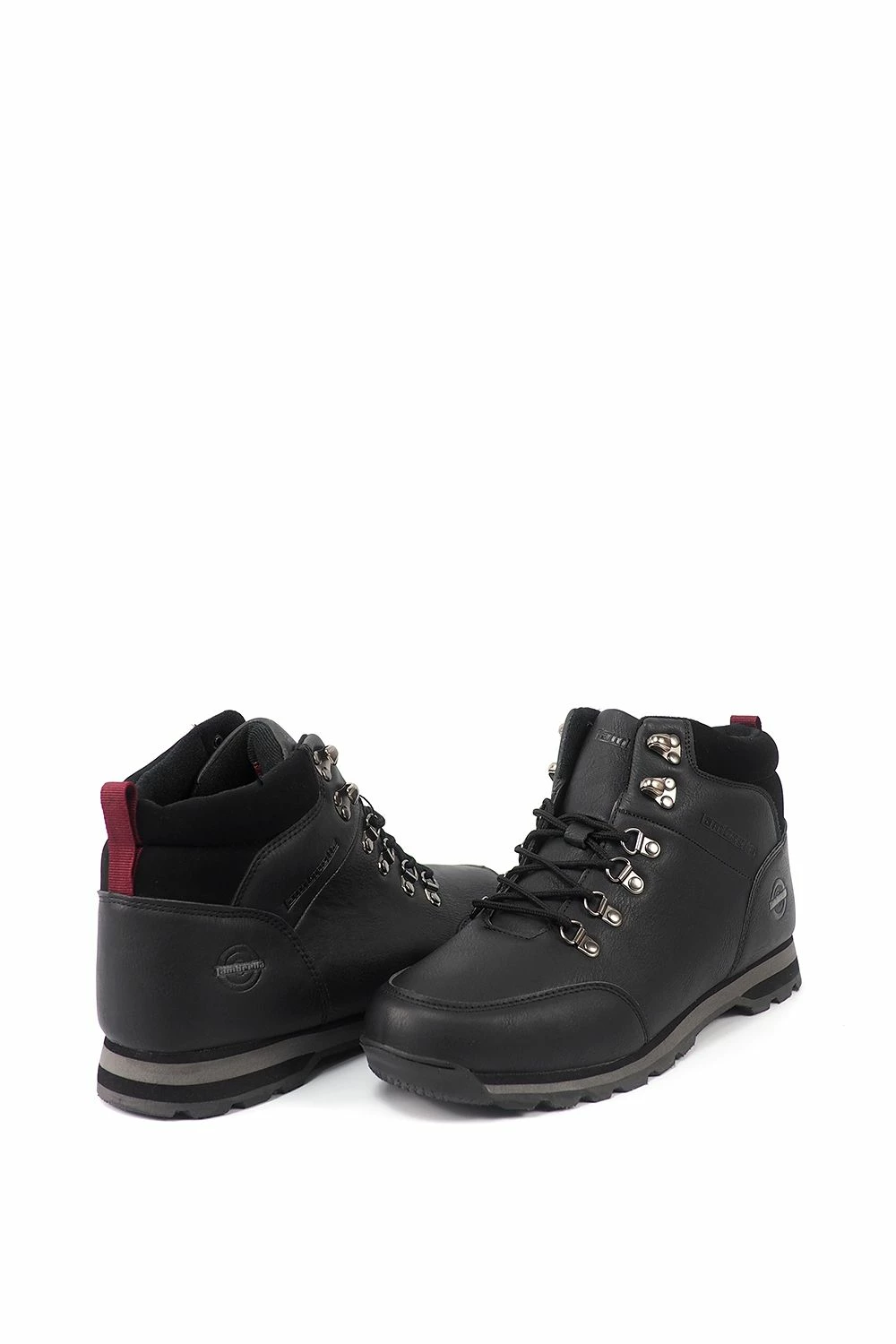 Lambretta Men's 'Everett' Hiking Boot, Black 6 Lambretta Men's 'Everett' Hiking Boot, Black - Image 4