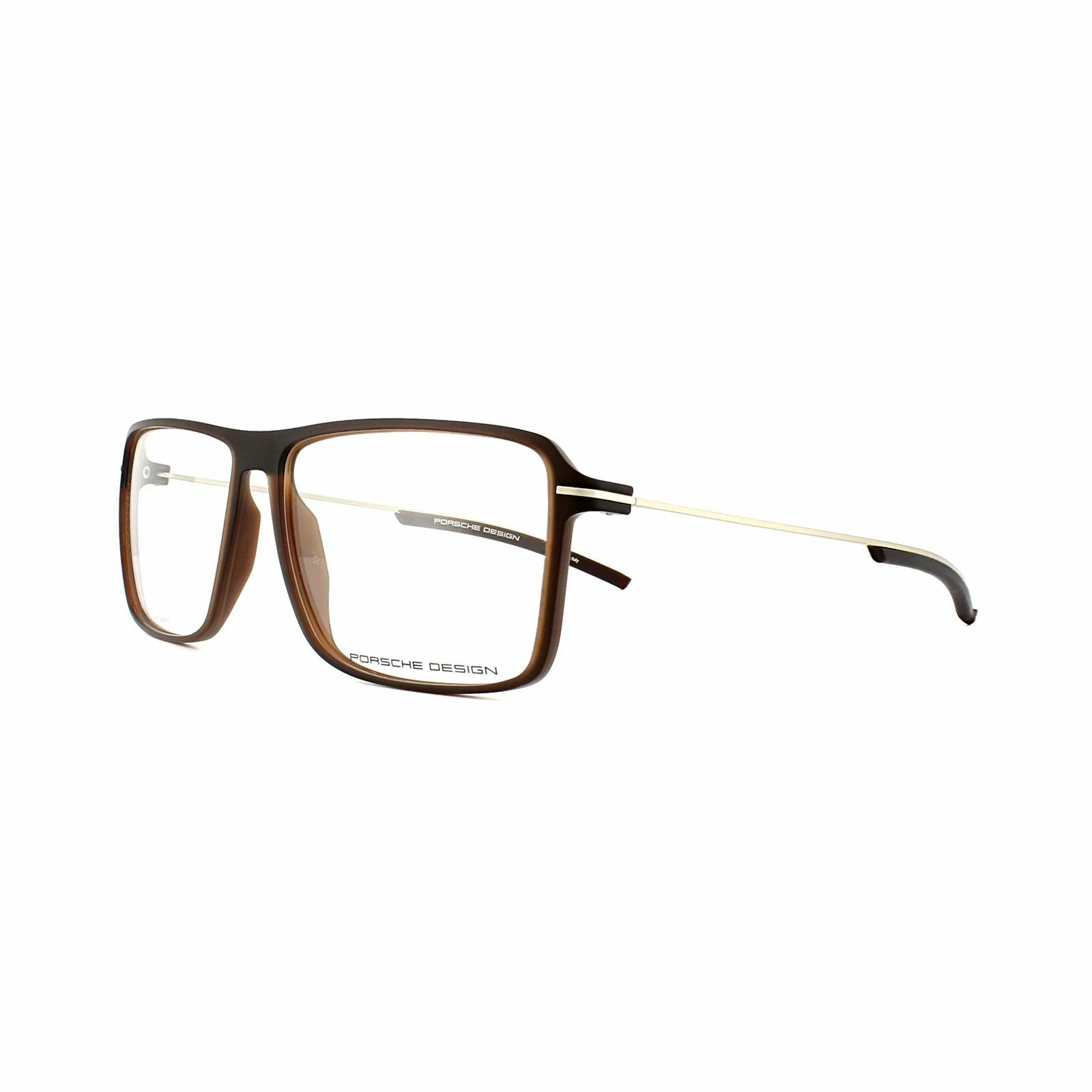 Porsche Design Rectangular Brown Mens Glasses Frames 4 Porsche Design Rectangular Brown Mens Glasses Frames - Image 2