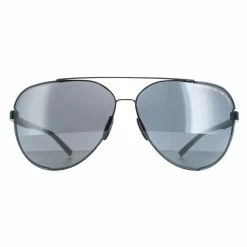 Porsche Design Aviator Mens Matte Black Dark Grey P8682