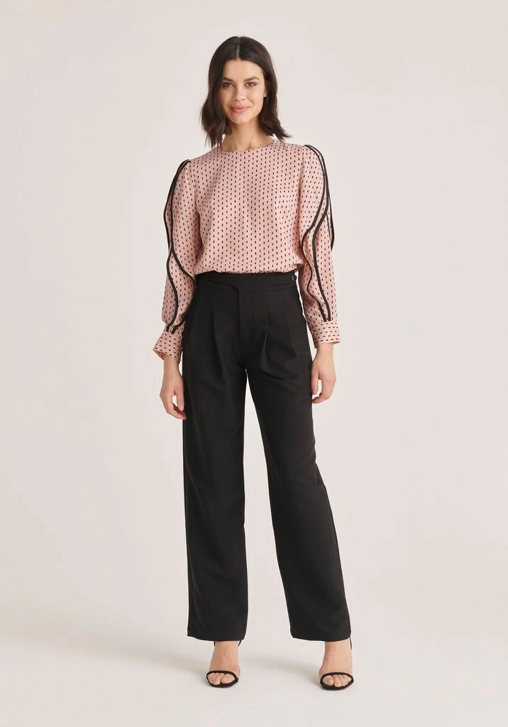 Paisie Straight Leg Trousers - Black 4 Paisie Straight Leg Trousers - Black - Image 2