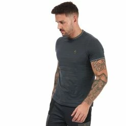 Men's Luke 1977 Looper Contrast Rib Neck T- Shirt in Grey -Cheap Paisie Sales Store 8e331da78590443f831622039fefde64