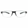 Porsche Design Rectangular Silver Black Unisex Women Glasses Frames