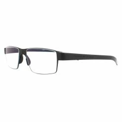 Porsche Design Rectangular Silver Black Unisex Women Glasses Frames -Cheap Paisie Sales Store 968dffd6dda848d1bf01f3936b9194a9