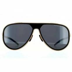 Porsche Design Aviator Mens Gold Blue Black Mirror 90041091