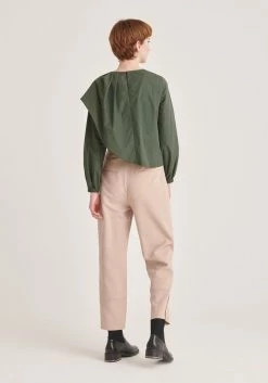 Paisie Asymmetric Frill Top - Green -Cheap Paisie Sales Store 9c39a40913994790bd568d37f0bf5a51