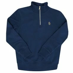 Boy's Luke 1977 Junior Higgs Zip Sweat in Navy