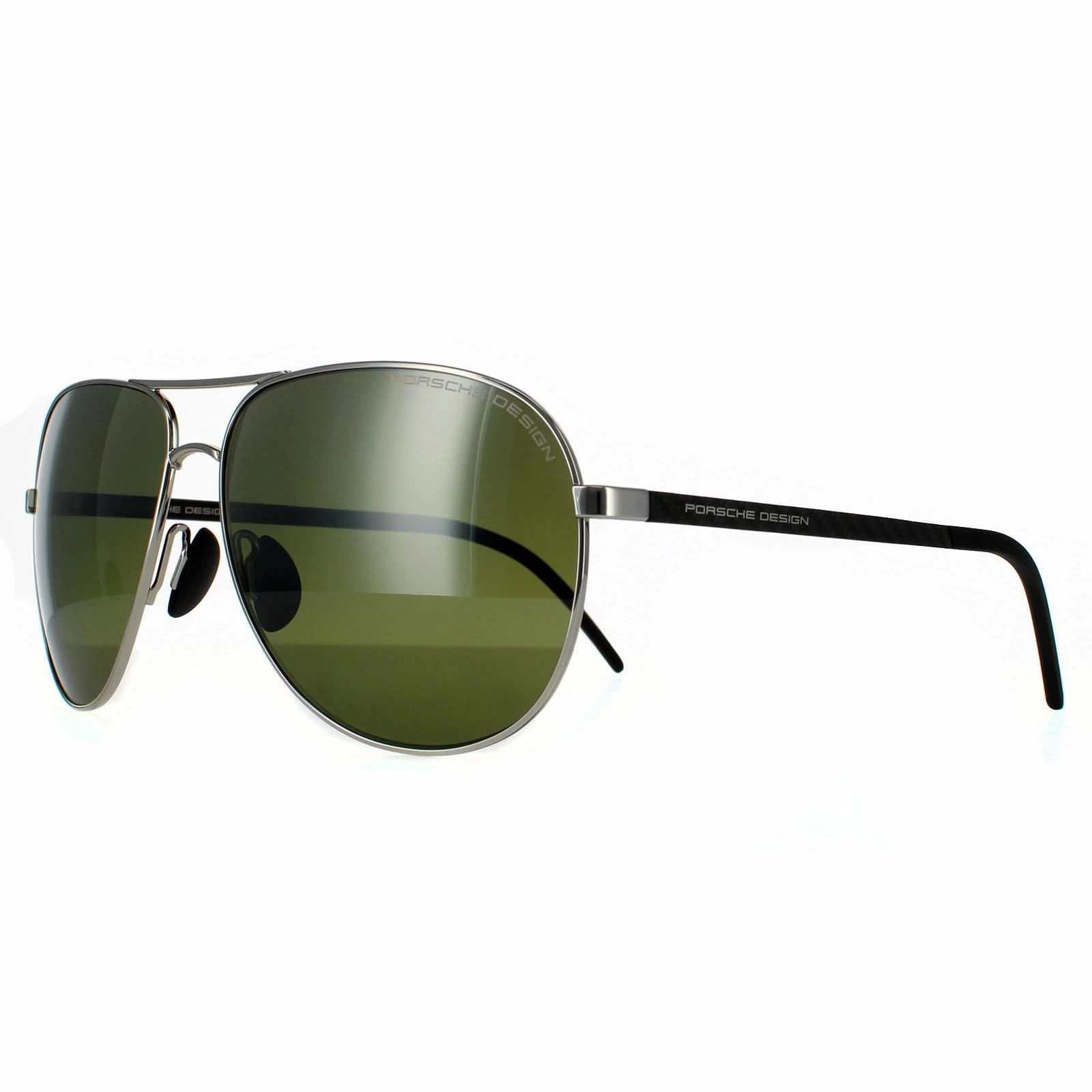 Porsche Design Aviator Mens Palladium Green Polarized 90041091 4 Porsche Design Aviator Mens Palladium Green Polarized 90041091 - Image 2