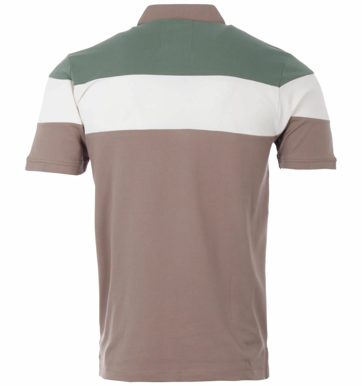 Luke 1977 Sharkey 3 Contrast Chest Panel Polo Shirt - Myrtle & Grey Days - Multicolour 4 Luke 1977 Sharkey 3 Contrast Chest Panel Polo Shirt - Myrtle & Grey Days - Multicolour - Image 2