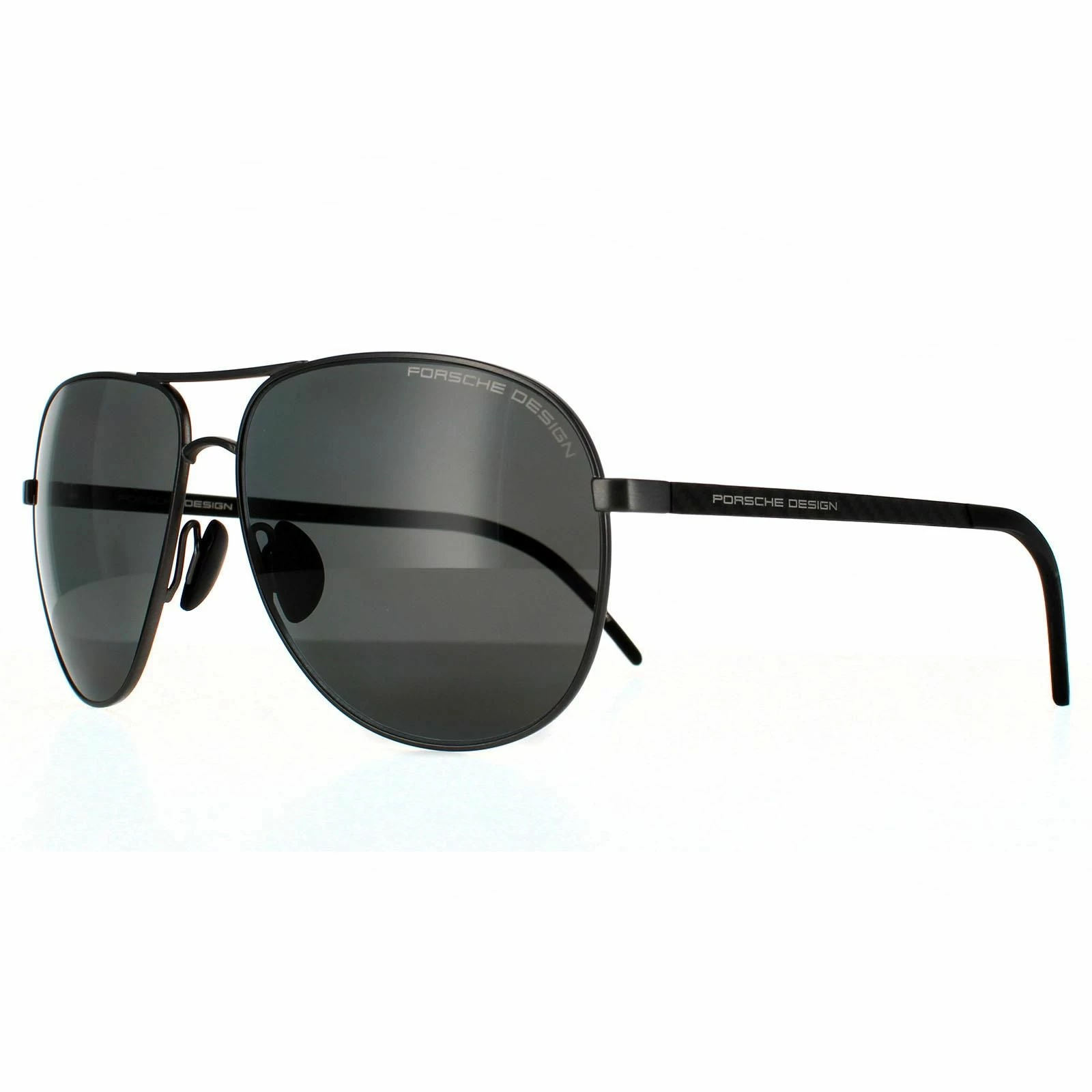 Porsche Design Aviator Mens Dark Gun Grey Polarized 90041091 4 Porsche Design Aviator Mens Dark Gun Grey Polarized 90041091 - Image 2