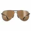 Porsche Design Aviator Mens Gunmetal Brown P8649 - Grey