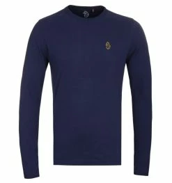 LUKE 1977 Trouser Snake Navy Long Sleeve T-Shirt