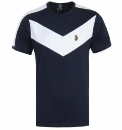 Luke 1977 Calvia Chevron T-Shirt - Navy