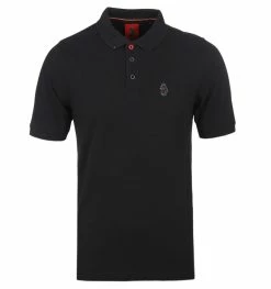Luke 1977 Williams Jet Black Pique Polo Shirt