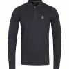 LUKE 1977 Williams Black Long Sleeve Pique Polo Shirt -Cheap Paisie Sales Store bbclzm12010ablack 1x svbhyxqx5zcqsixr