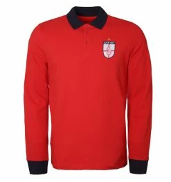 Luke 1977 Bobbys Dream Long Sleeve Polo Shirt - Red