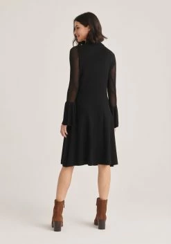 Paisie Flared Sleeve Knitted Dress - Black 7 Paisie Flared Sleeve Knitted Dress - Black -Cheap Paisie Sales Store c2f4c766de09477383e81101fe74565c