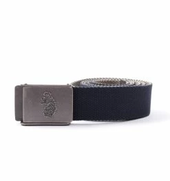 Luke 1977 Sunday Reversable Webbing Belt - Navy & Stone