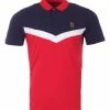 Luke 1977 Cala Mayor Contrast Polo Shirt - Navy, White & Red -Cheap Paisie Sales Store d62b9b1a64764a3a8891f77f315d3d14