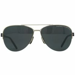 Porsche Design P8676 D 58 Gold Sunglasses