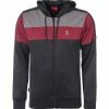 Luke 1977 Baldur Colour Block Zip Hoodie - Black & Garnet -Cheap Paisie Sales Store e7cd9f69f4e34f7586ad01e65d2b065f