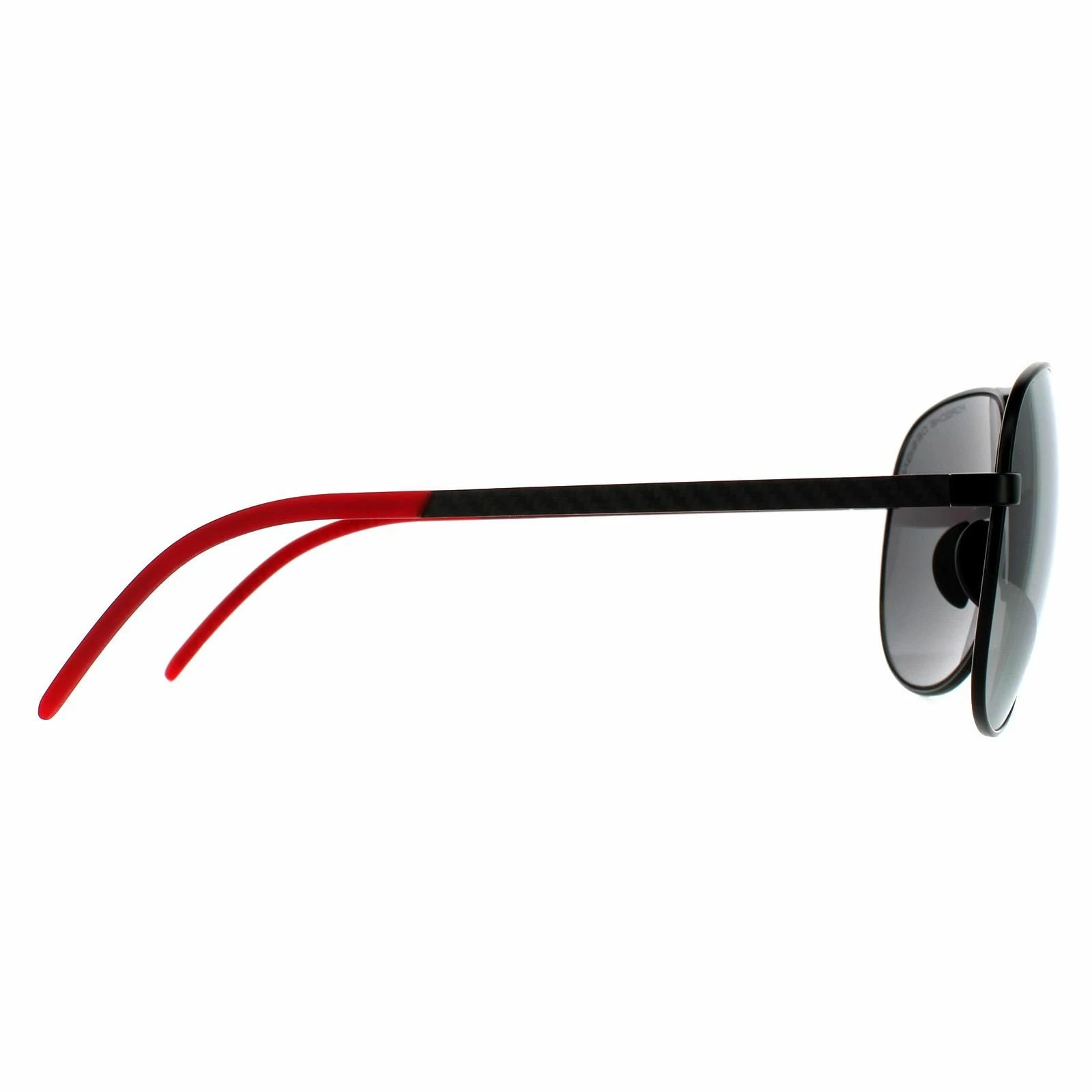 Porsche Design Aviator Mens Black Silver Mirror Polarized 90041091 6 Porsche Design Aviator Mens Black Silver Mirror Polarized 90041091 - Image 4