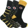 Lambretta Mens Cotton Rich Socks 3 Pairs in Black / Yellow - Multicolour -Cheap Paisie Sales Store f4f09ec648e242b48d750d08283d8927